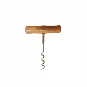 SACACORCHO CABO DE MADERA x 1u